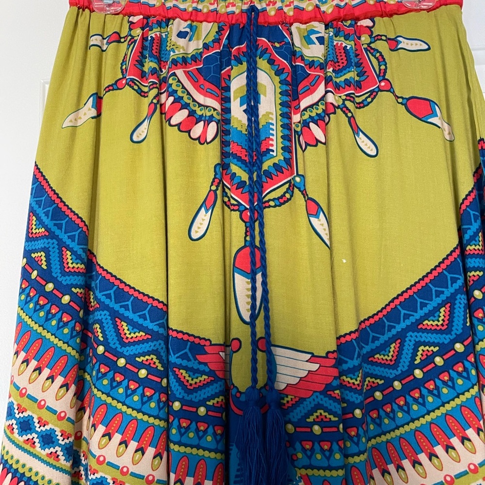Swell Small Drawstring. Multi Colored Maxi Skirt - image 2